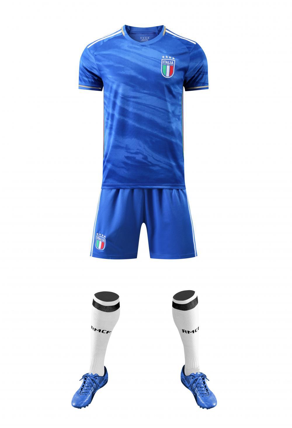 意大利主场球衣23/24博努奇足球服套装男女成人运动比赛队服定 制