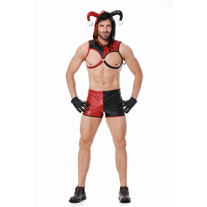 Europe and America Cross Border Halloween Fierce Men Sexy Underwear Clown Cosplay Nightclub Sexy Costumes