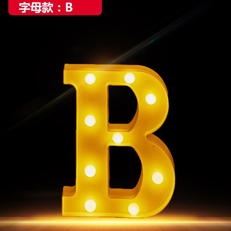 Led Letter Lamp Digital Modeling Small Night Lamp Romantic Surprise Decorative Lights Proposal Layout Happy Birthday Lights