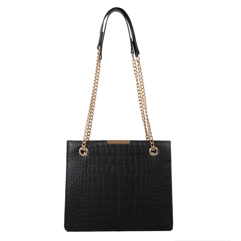 Textured Popular Bag for Women 2022 New Trendy Fashionable Shoulder Bag Leisure Chain Solid Color