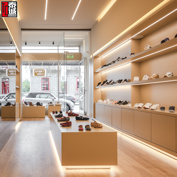 鞋店鞋子展示柜定制亲子鞋展柜多层童鞋墙壁陈列架商业产品中岛柜