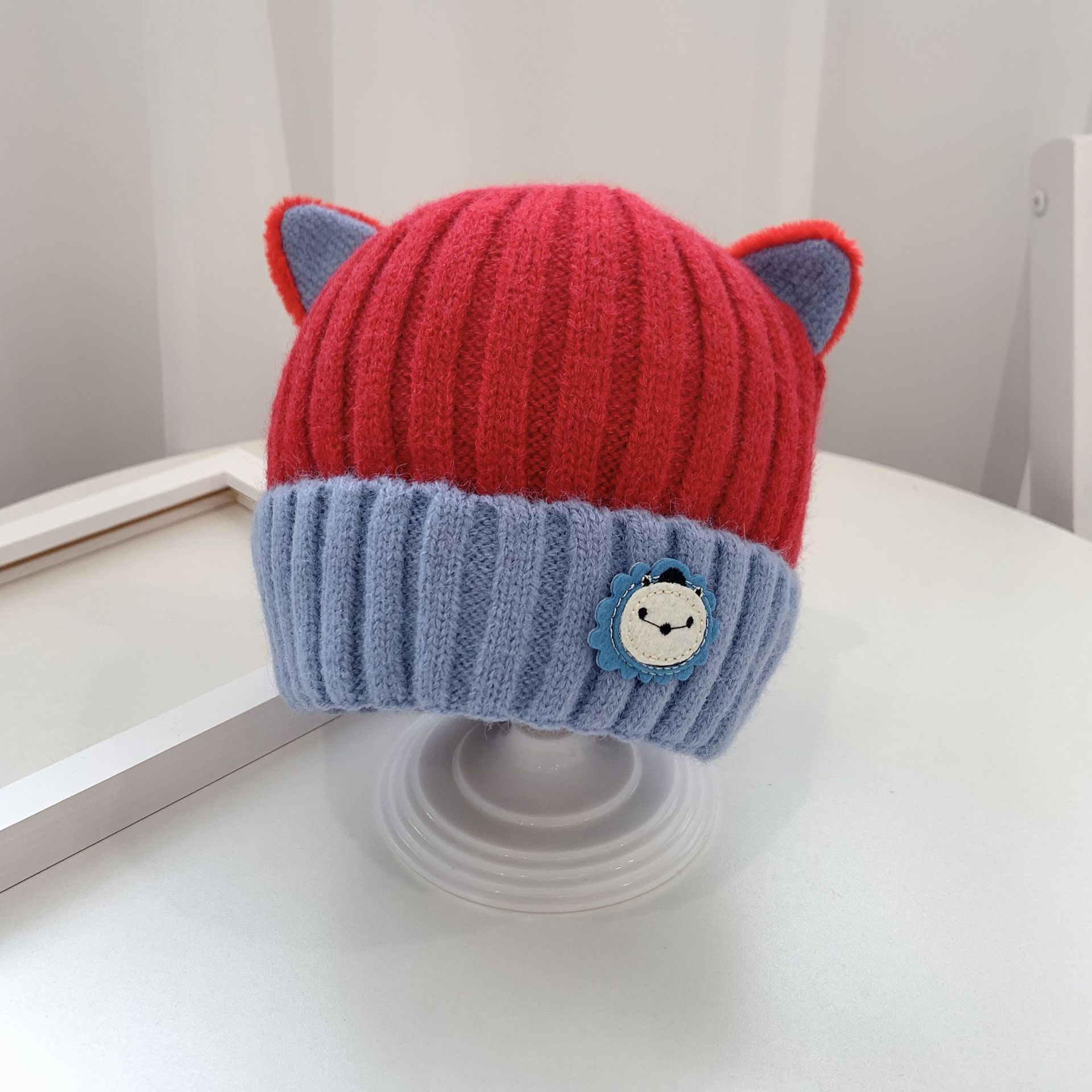 宝宝帽子冬季婴儿婴幼儿童毛线帽厚可爱超萌韩版潮男童秋冬天1岁2