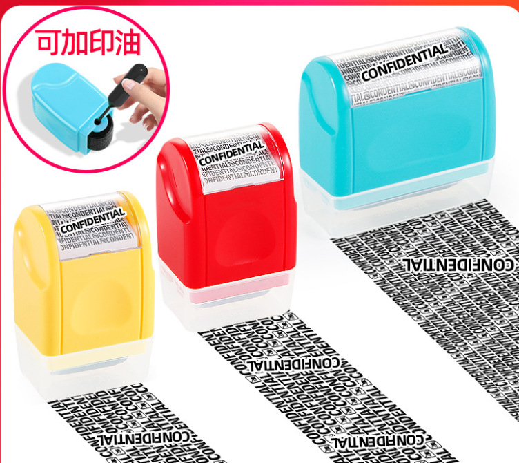 Roller Privacy Stamp Garbled Seal Express Privacy Smear Pen
