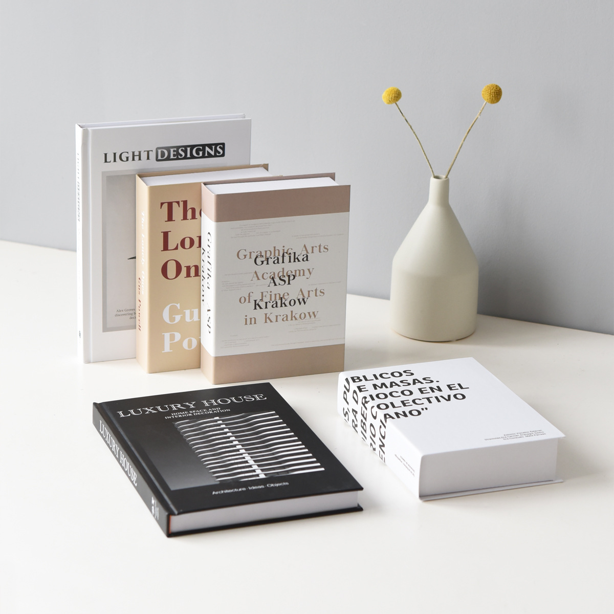 ins风创意假书拍摄道具杂志书可翻页现代样板间书柜软装饰品摆件