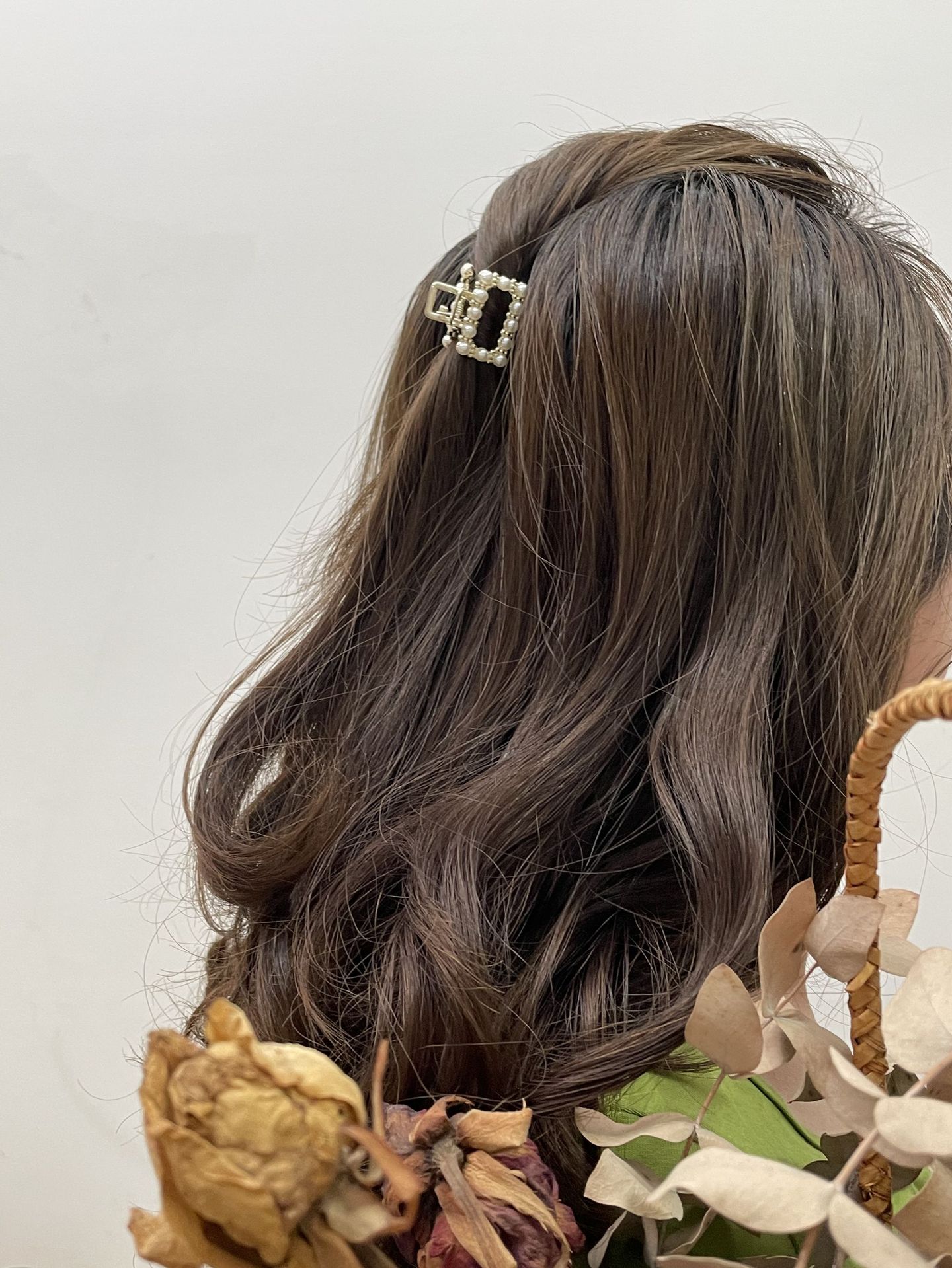 韩版甜美网红珍珠小抓夹长方形金属刘海发抓小清新镂空发卡发饰