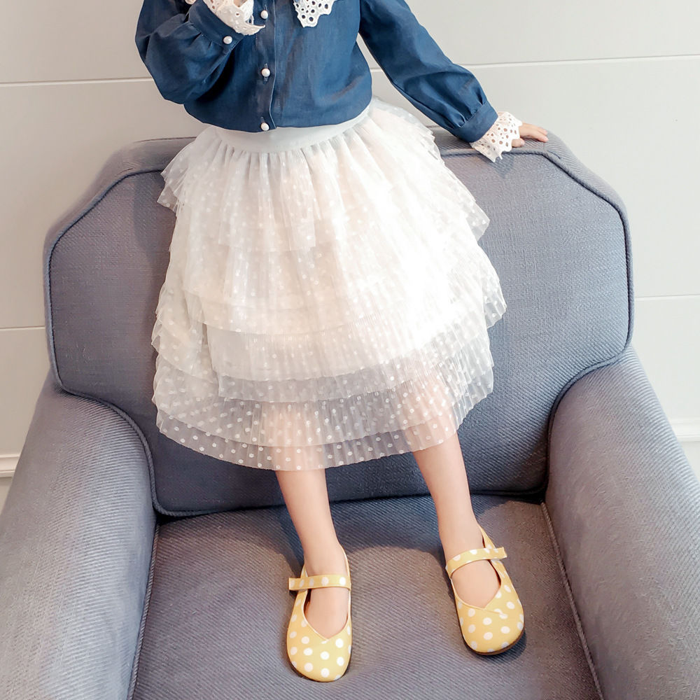 童装春秋季新款女童韩版蕾丝蛋糕裙宝宝儿童半身裙公主仙女裙洋气