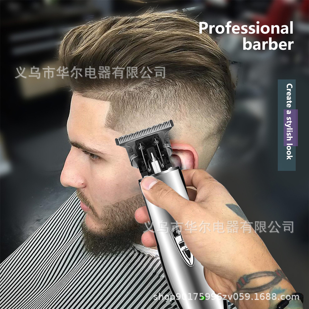 Cross-Border Hot Selling Oil Head Trim 0 Cutter Head Engraving Electric Clipper Household Clippers Baby and Child Bald Head Hair Clipper