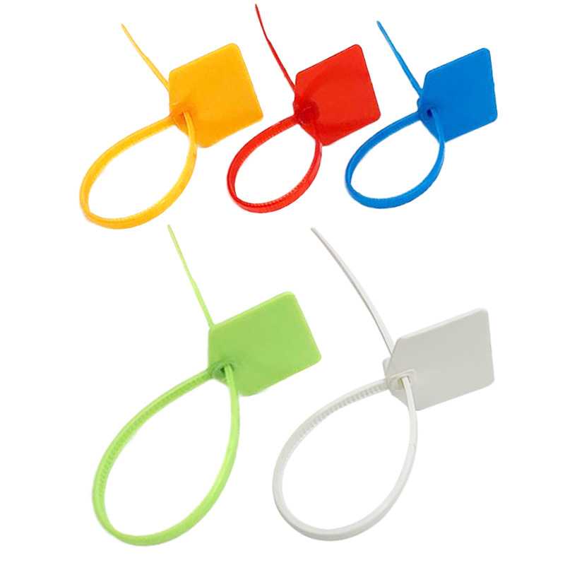 厂家直销一次性塑料封条电表家禽标识牌网线记号电线标牌尼龙扎带