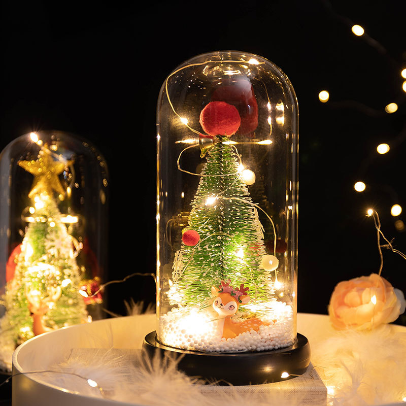 Factory Direct Supply Cross-Border Hot LED Lights Christmas Tree Doll Decoration Christmas Creative Gifts for Girlfriend Lover