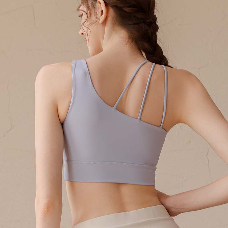 Sports Underwear Women's Shockproof High Strength with Chest Pad Summer Thin Temperament Camisole Backless Bra Running Yoga Vest