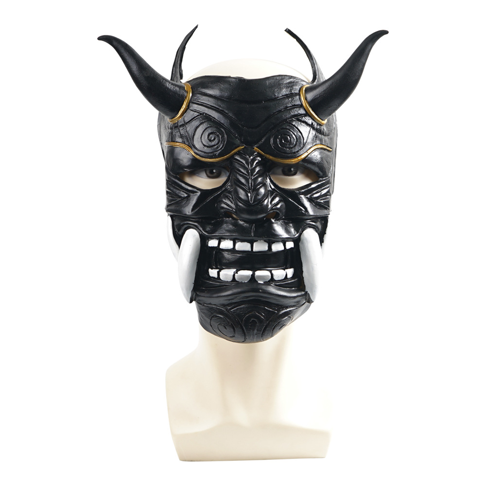 Factory in Stock Wholesale Party Ball Red Prajna Mask Halloween Cosplay Drama Japanese Latex Headgear