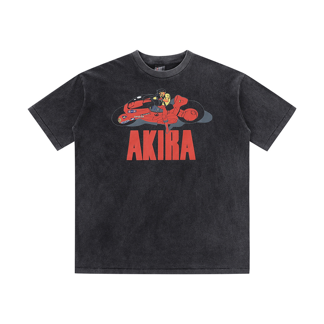 vintage akira阿基拉vtg短袖男女宽松复古水洗宽松美潮古着t恤潮