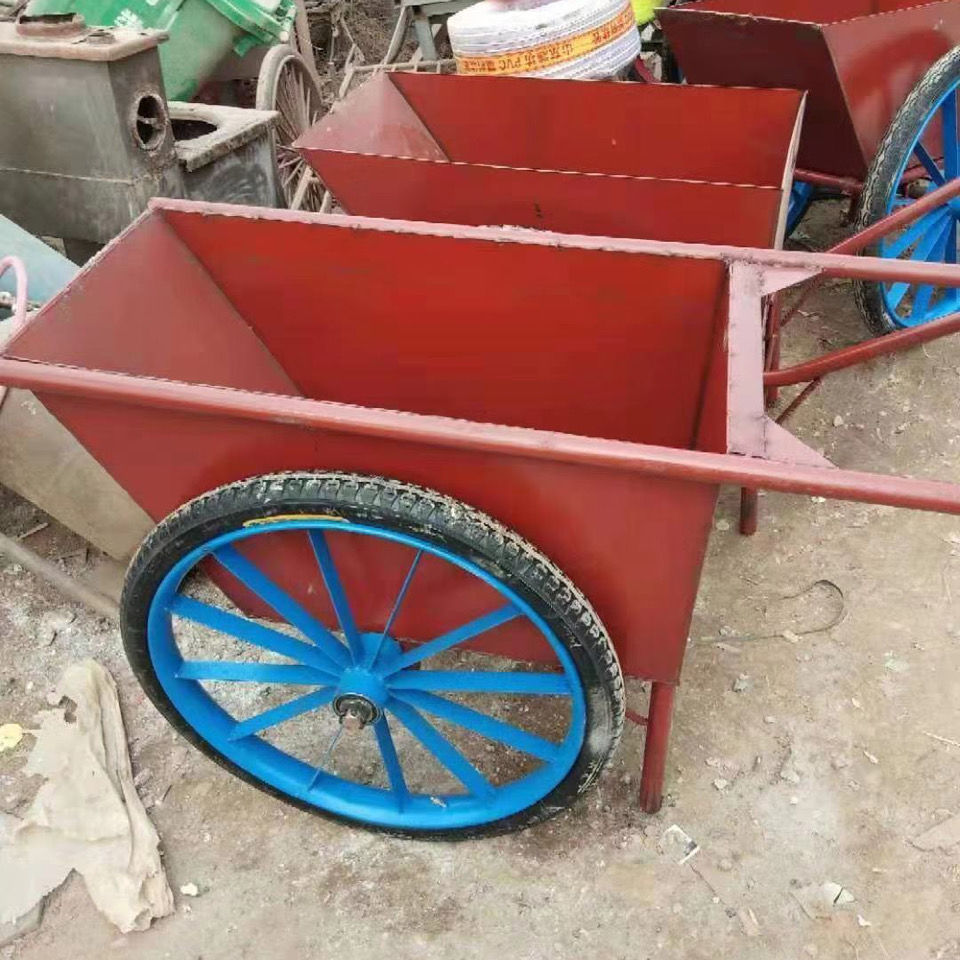 翻斗车手推车工地灰斗车劳动车拉货工程建筑板车加厚农用小型推车