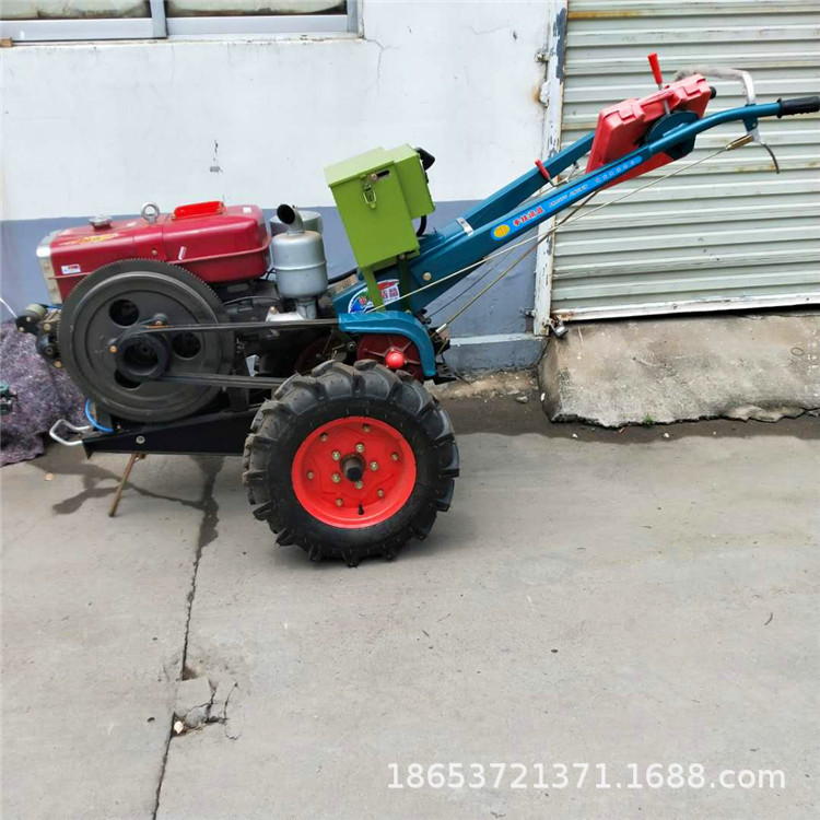 手扶拖拉机带旋耕犁 小型手扶车价格 柴油耕地机 农用山地打田机