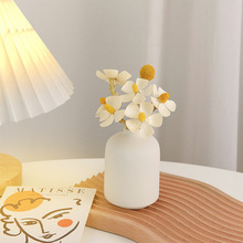 ins风创意陶瓷小花瓶干花房间布置卧室办公室装饰品家居桌面摆件