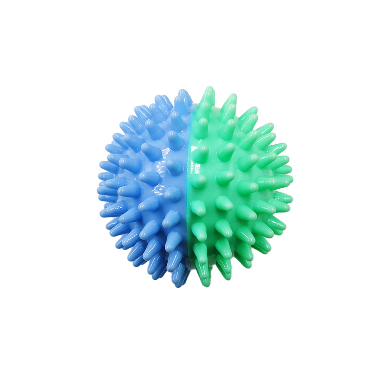 Cross-Border Pet Supplies Vocal Toy Ball Dog Bite-Resistant Elastic Ball Medium Large Dog Dog Chew Toy TPR Acanthosphere