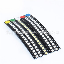 100PCS 1206 贴片LED常用元件包 红绿蓝黄白色 共5种每种各20PCS