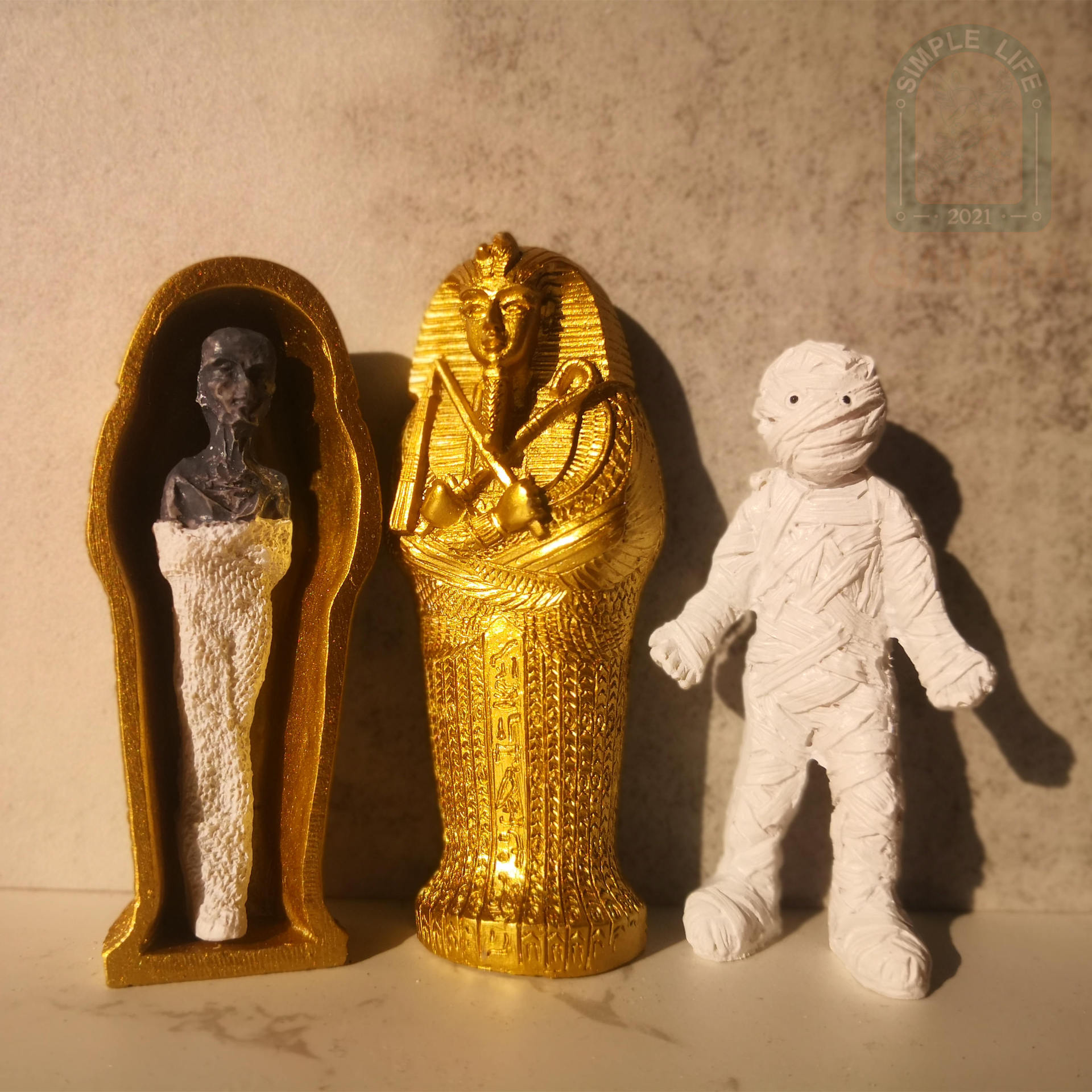 装饰品摆件新款木乃伊手办埃及纪念品饰品棺材道具模型工艺品