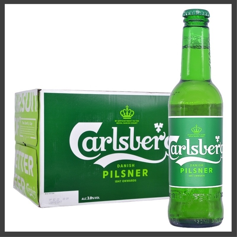 特醇嘉士伯啤酒 carlsberg嘉士伯啤酒小瓶装 330ml*24瓶