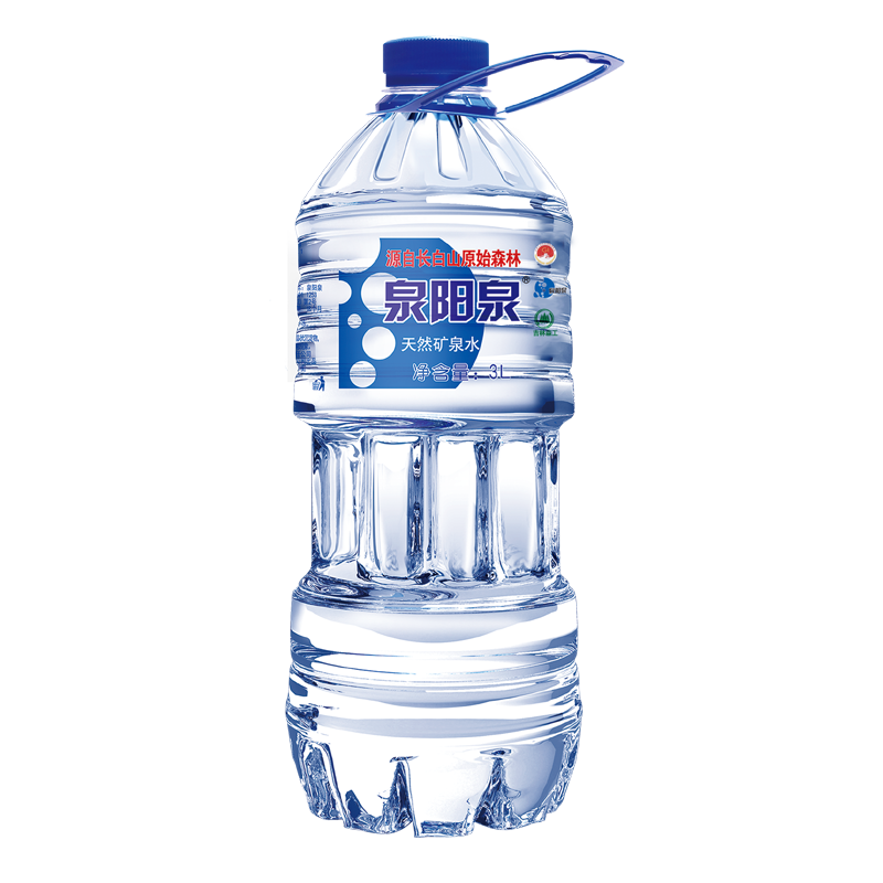 泉阳泉长白山天然矿泉水3l升*6瓶*4箱大瓶组合装饮用水大桶装包邮