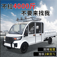 鲁佳新款国标电动三轮皮卡可上牌客货两用小型家用代步车油电两用