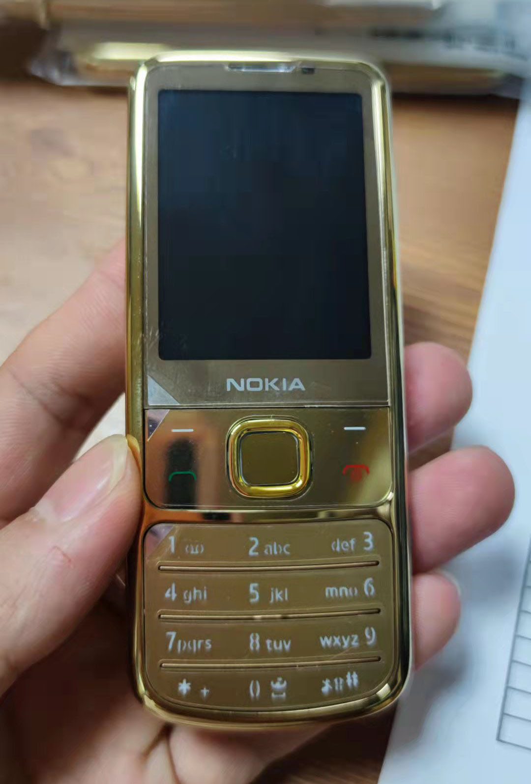 跨境适用于诺基亚nokia 6700c 金属黄金手机直板按键备用老人机