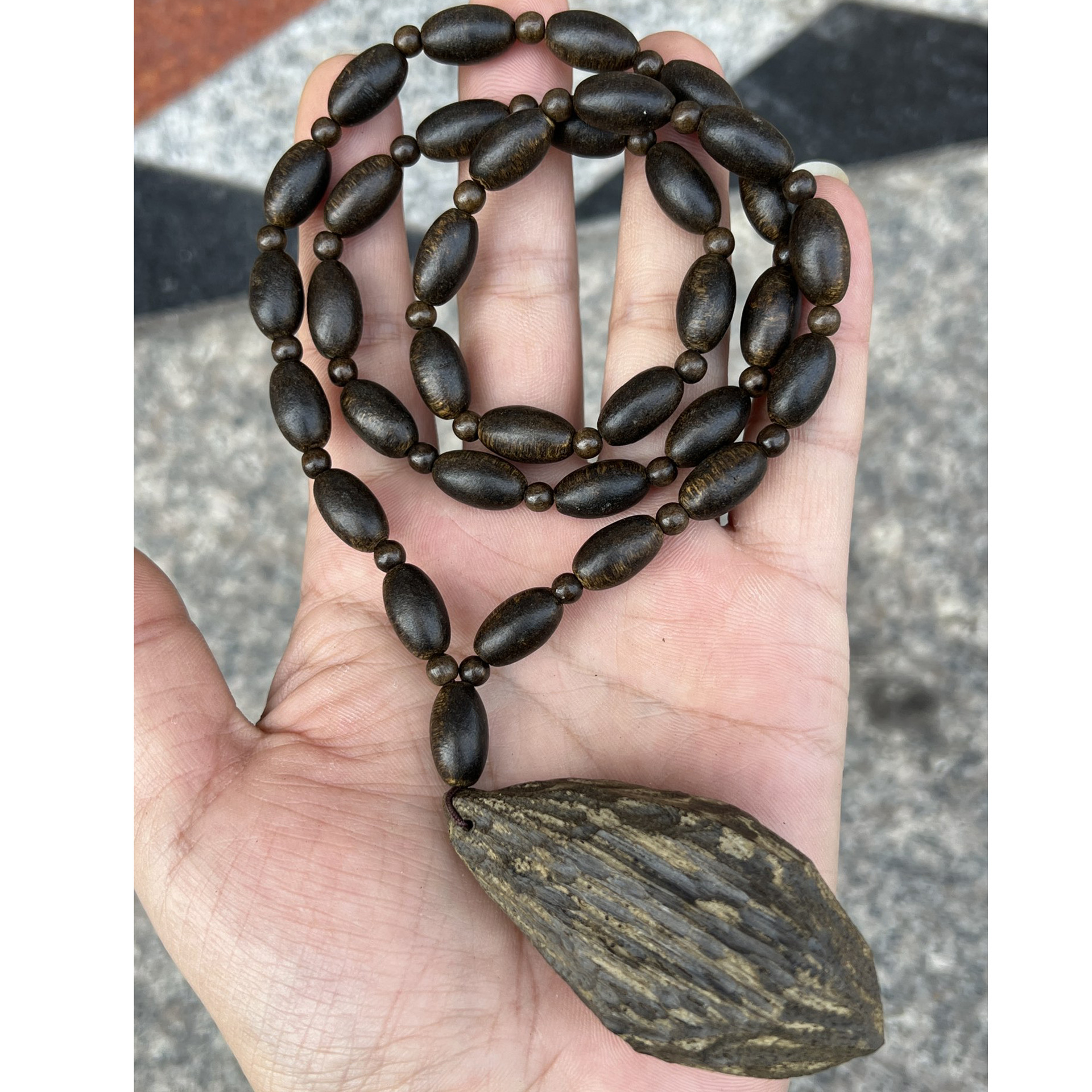 印尼达拉干沉香手串随型老料加里曼丹男女士手链木质脖挂佛珠念珠