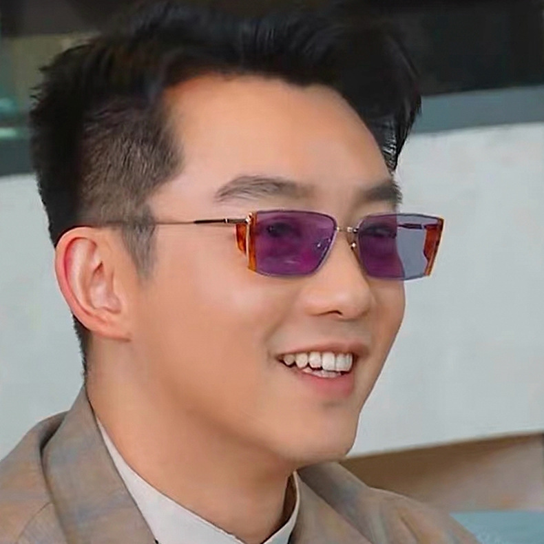 郑恺同款墨镜男2022新款马卡龙彩色太阳镜女网红时尚个性郑凯眼镜