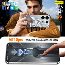 GT10Pro跨境4G网6+128现货NFC新爆款6.8寸安卓智能手机外贸代发