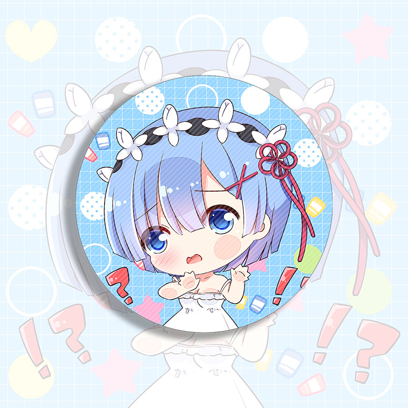 动漫周边徽章二次元q版吧唧初音雷姆fate胸章胸针漫展挂饰