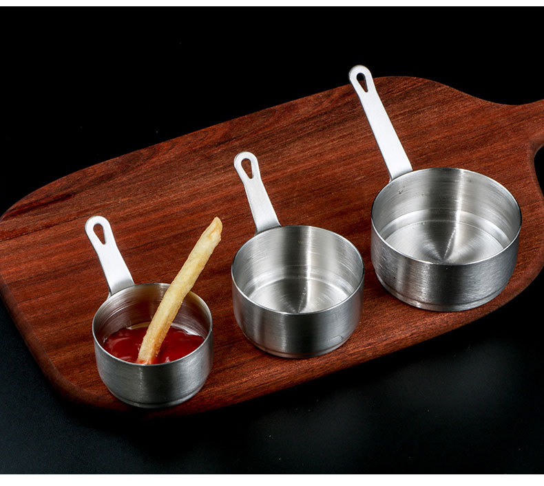 304不锈钢酱料杯调料杯西餐沙拉小碗酱料黑椒芥末番茄酱汁酱料碟