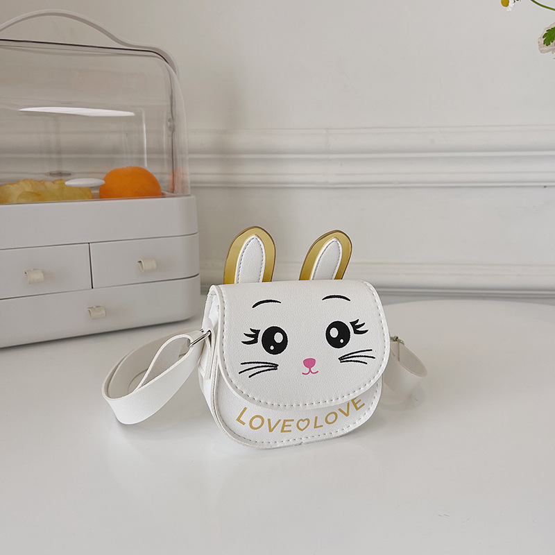 2023 Children's Baby Cute Fashion Cartoon Rabbit Children's Shoulder Messenger Bag Coin Purse Accessory Bag