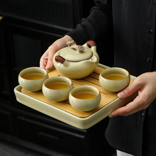 茶道汝窑旅行茶具套装户外便携式功夫泡茶壶节日公司商务团建礼品