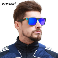 KDEAM 方框炫彩驾驶墨镜 欧美男士偏光眼镜 户外运动太阳镜 KD156
