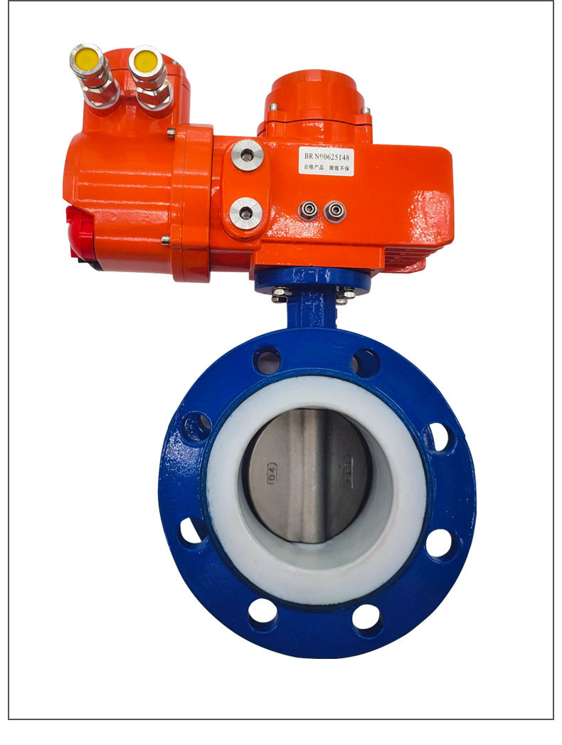 厂家长期供应 电动法兰四氟蝶阀d941x-10/16 dn50-dn1400