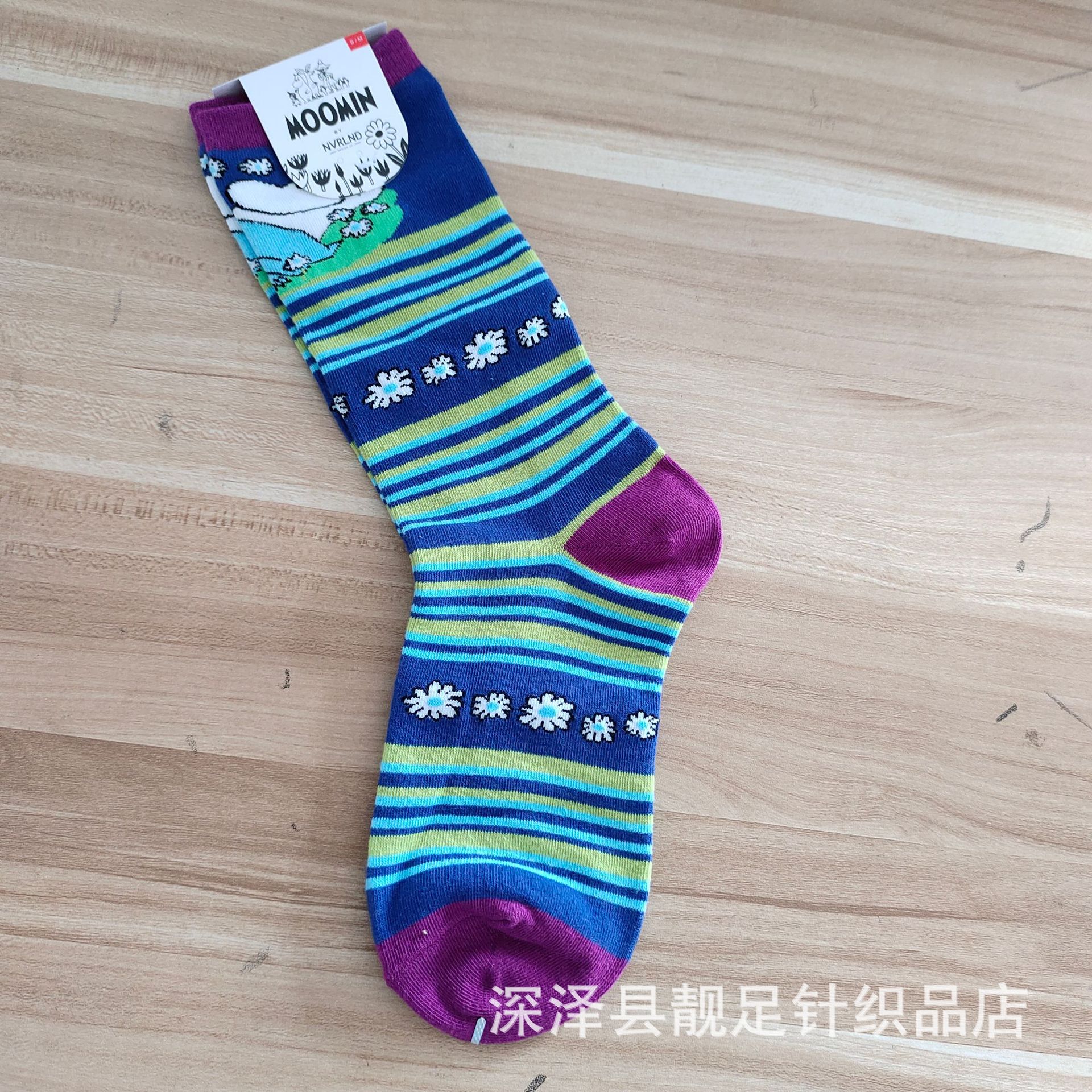 Women's Mid-Calf Socks Cartoon Trendy Socks All-Match and Cute Cotton Socks