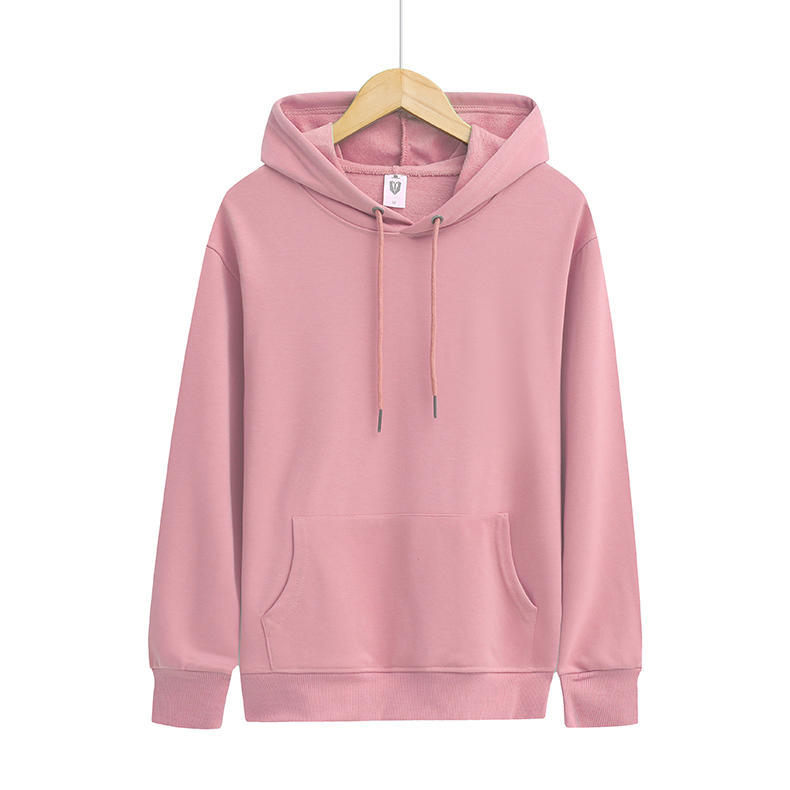 New Drop-Shoulder Solid Color Hooded Pullover Sweater Business Attire Work Clothes Blank Shirt Advertising Shirt Wholesale Custom Printed Logo