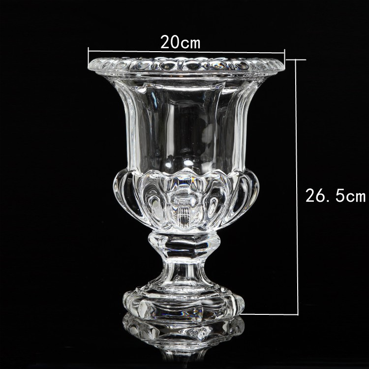 Retro High-Leg Vase Fruit Plate Desktop Storage European Entry Lux Bud Series Wedding Table Vase Factory Direct Sales