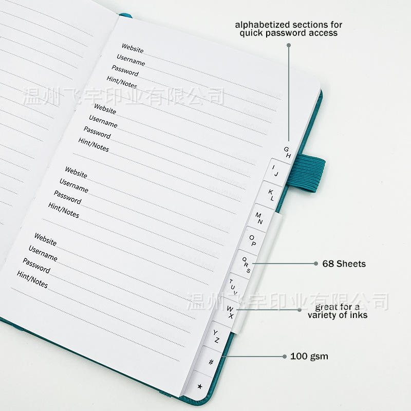 In Stock Amazon Password-Protected Noteboy English Address Book Phone Book Cross-Border Record Festival B6 Notebook Book