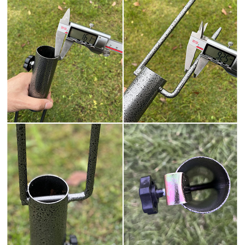 New Outdoor Canopy Pole Adjustable Holder Tent Sunshade Jackstay Fixed Fishing Umbrella Stake Floor Outlet