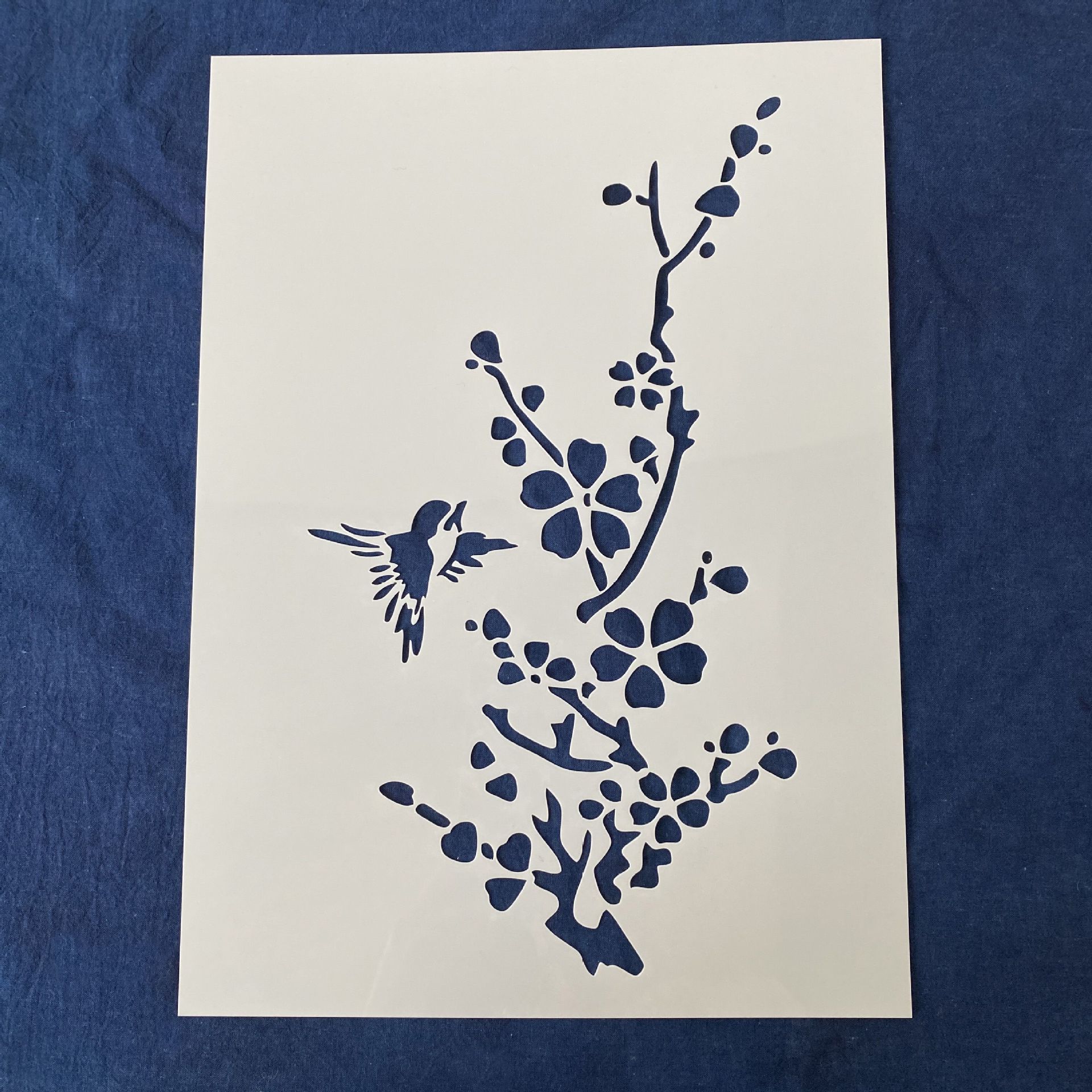 型糊染刻板传统蓝印花布豆糊材料防染剂防水镂空印版草木染