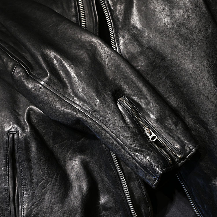 真皮皮衣男 春秋立领休闲机车水洗植鞣绵羊皮夹克