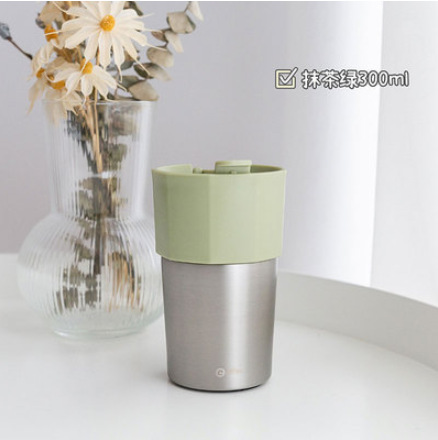 Stainless Steel Double-Layer Vacuum Cup Simple Ins Style Women's Coffee Cup Good-looking Portable Outdoor Gift Portable Cup