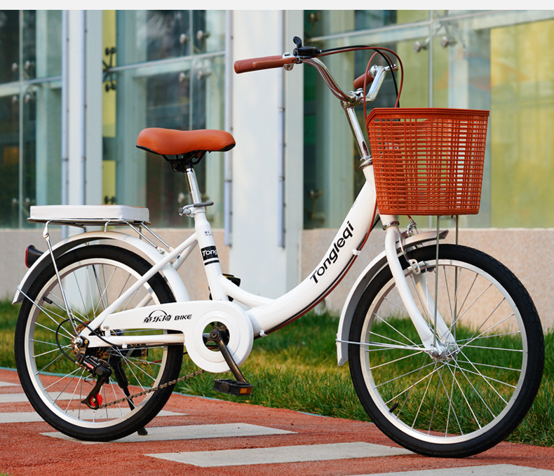 淑女通勤自行车20寸22寸24寸男女成人轻便单速变速共享单车同款