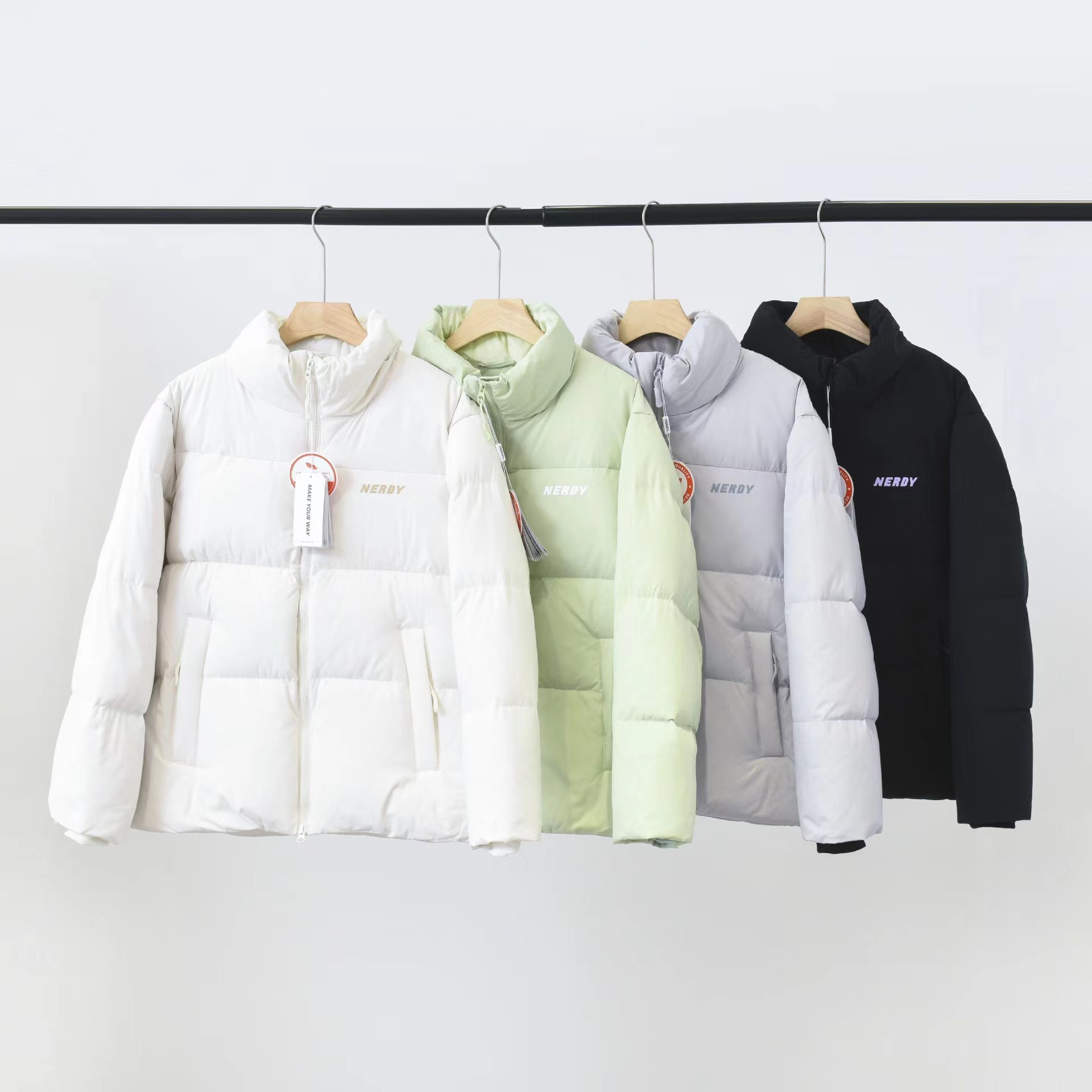 韩国潮牌neydy明星同款24秋冬新款白鸭绒羽绒服