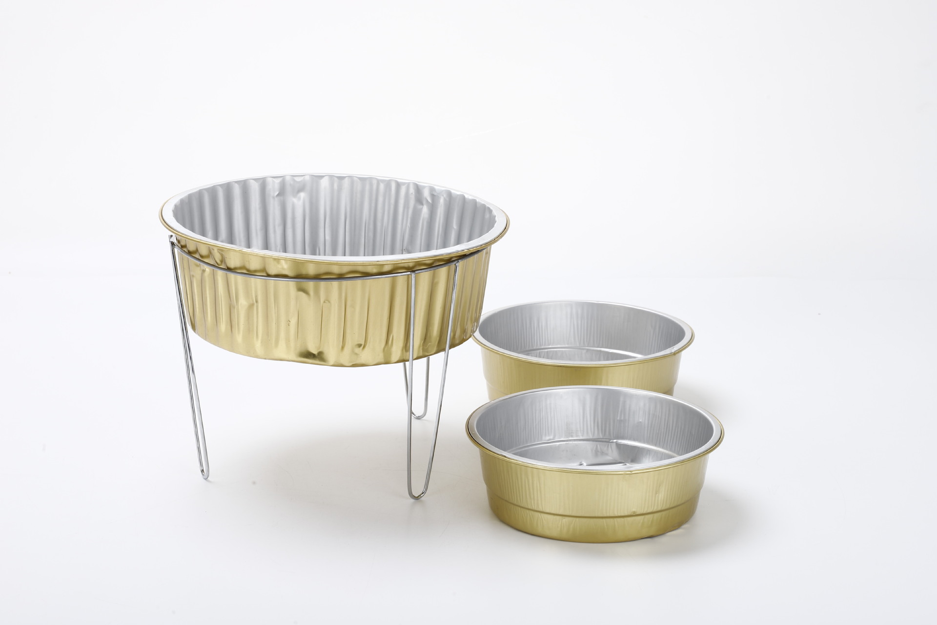 厂家直供外卖燃油锅小火锅 一次性小锅具锡纸锅铝箔锅