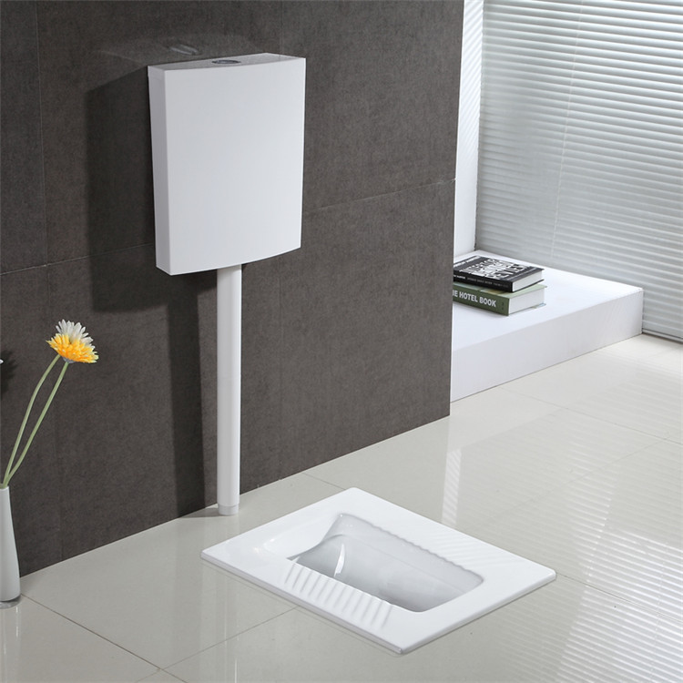 arr0w卫浴家用新型蹲便器水箱整套蹲坑式陶瓷便池蹲厕便器厕便盆