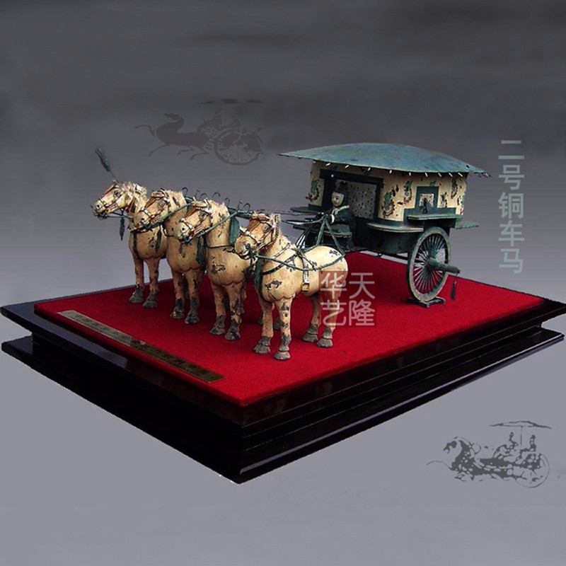 二号铜车马 铜车马摆件 商务礼品摆件 大铜车马摆件 开业礼品