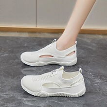 2025小白鞋子女夏季新款韩版ins女学生休闲镂空百搭飞织女鞋
