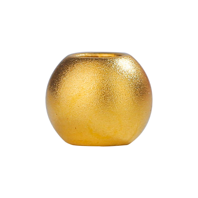 黄金足金999金豆小金珠diy饰品手链转运珠隔断珠手串散珠配件
